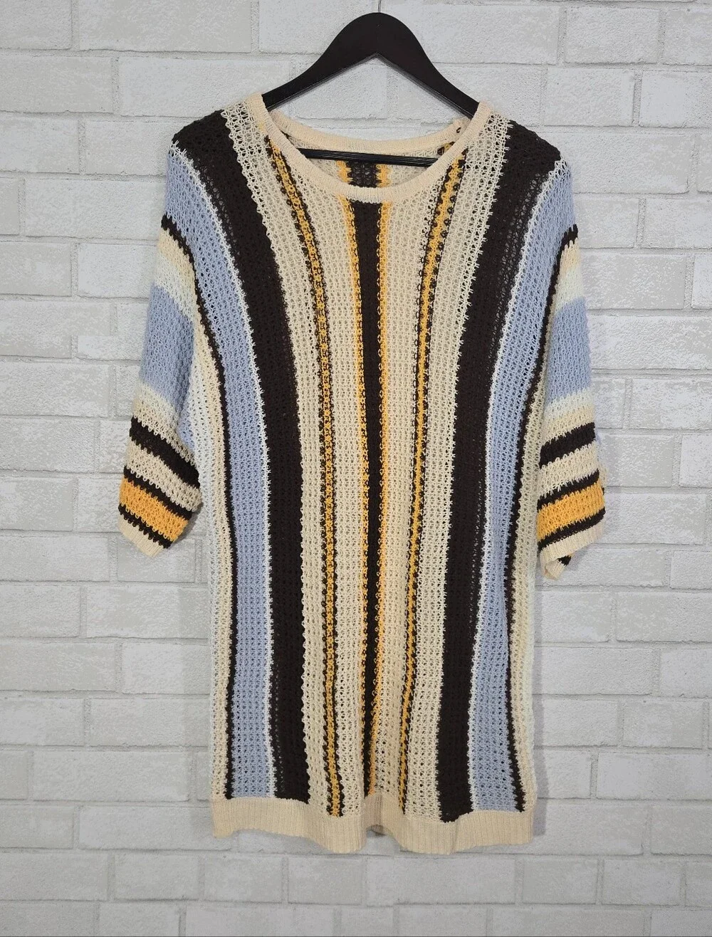 Short sleeve colorful sweater - Picture 1 of 11